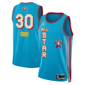 Camiseta Hombre NBA All-Star 2025 Stephen Curry Jordan Azul Swingman